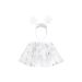Set Navideño Infantil de Copos de Nieve – Tutú y Diadema