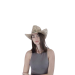 Sombrero cowboy de paja natural para adulto con banda decorativa