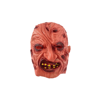 Máscara realista de Freddy Krueger para adulto – Disfraz de terror para Halloween y fiestas temáticas