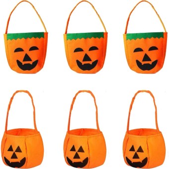 6 Bolsa de Calabazas para Niños Truco o Trato