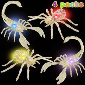 4Pcs de Arañas y Escorpión LED