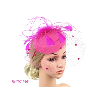 Tocado-Fucsia