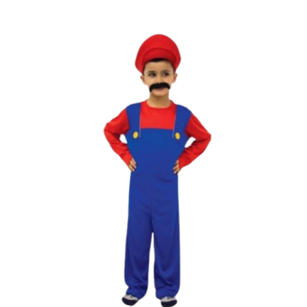 Disfraz de Mario Infantil, incluye gorro