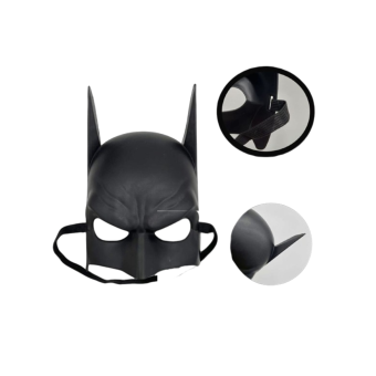 Máscara de Batman de plástico resistente para niños y adultos, con banda elástica ajustable en la parte trasera.