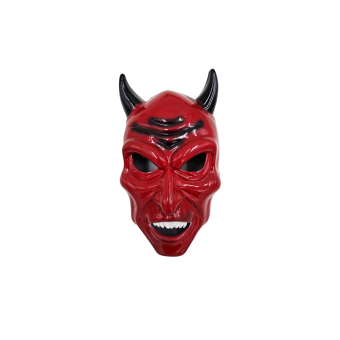 Máscara de demonio para adultos, complemento ideal para eventos de Halloween.