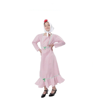 Disfraz de chulapa infantil, perfecto para fiestas de San Isidro y eventos regionales.