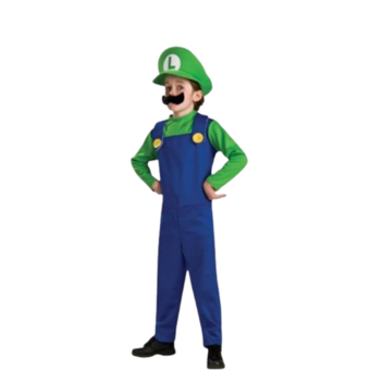 Disfraz de Luigi Infantil con Gorra Incluida