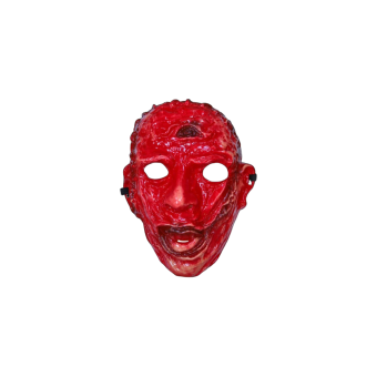 Máscara Adulto inspirada en Freddy Krueger en color rojo para Halloween