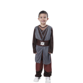 Disfraz de Jedi para niño, incluye camiseta, pantalón y cinturón. Diseño cómodo y ligero.