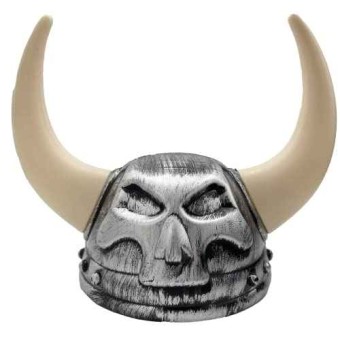 Casco Vikingo de Plástico, Accesorios para Disfraces Medievales