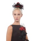 Pack de Diadema y Rosa con Mano de Esqueleto