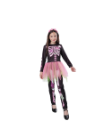 Disfraz Catrina infantil con pantalones de esqueleto para Halloween.