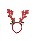 Pack de 6 Diademas de Asta de Reno Banda Cinta Elfos de Navidad para el Cabello Accesorios Sombreros para Fiestas Vacaciones Navideñas Decoraciones de Disfraz de Niños y Adultos (Ciervo)
