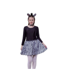 Disfraz Cebra Niña – Vestido, Diadema y Pajarita