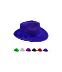 Sombrero de satén elegante para adulto, talla única, ideal como accesorio para disfraces y fiestas temáticas.
