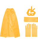Set Completo de Superhéroe Adulto - Capa, Máscara, Fajín y Guantes 120 cm para Cosplay y Fiestas