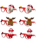 Pack de 6 Pcs Gafas de Navidad