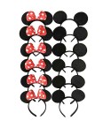 Pack de 12 Diademas de Orejas Ratón Minnie y Mickey