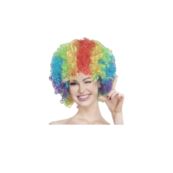 Peluca de Payaso de Pelo Rizado para Adulto