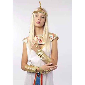 Diadema Egipcia Mujer y Pulsera para Disfraz Cleopatra Mujer, Accesorio de Corona Serpiente Medusa para Disfraces Egipcia (MODELO A)