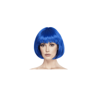 Peluca Corta Estilo Bob con Flequillo – Peluca Sintética para Mujer