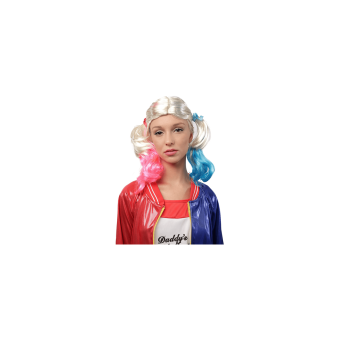 Peluca Harley Quinn para Adulto – Completa tu Disfraz de Supervillana