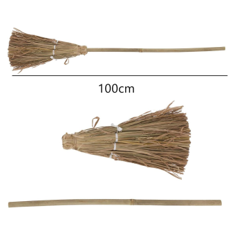 Pack de Bruja - Capa 140 cm, Sombrero, Nariz y Escoba