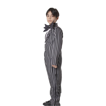 Disfraz Jack Skellington Infantil – Traje Rayado con Pajarita de Murciélago