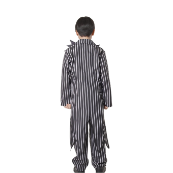 Disfraz Jack Skellington Infantil – Traje Rayado con Pajarita de Murciélago