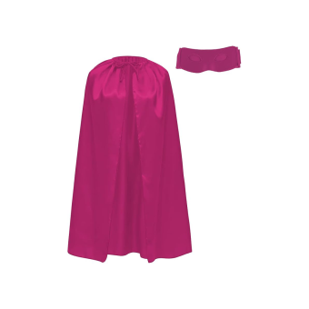 Capa con Antifaz para Disfraz de Superhéroe – Adulto 140 cm