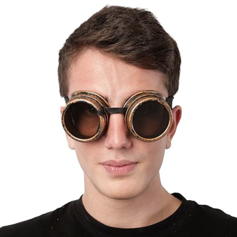 Gafas Steampunk Vintage Góticas para Adulto – Estilo Victoriano con Lentes Oscuros