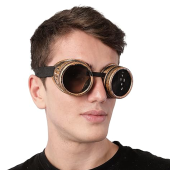 Gafas Steampunk Vintage Góticas para Adulto – Estilo Victoriano con Lentes Oscuros