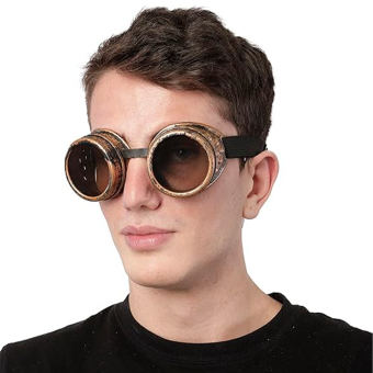 Gafas Steampunk Vintage Góticas para Adulto – Estilo Victoriano con Lentes Oscuros