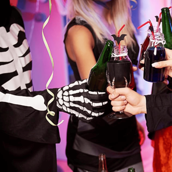 Guantes de Esqueleto Halloween – Niño y Adulto | Tallas 17 y 20 cm