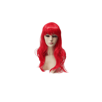 Peluca Larga Rizada Roja de Cosplay (Sirenita)