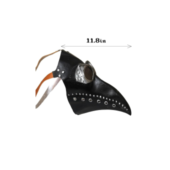 Máscara de Peste Negra para Adulto – Diseño Pico Largo Estilo Médico Plaga