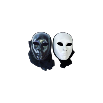 Máscara de Terror Fantasma Negro con Capucha – Talla Única