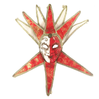 Máscara Veneciana de Arlequín - Diseño de Lujo para Carnaval y Mascaradas