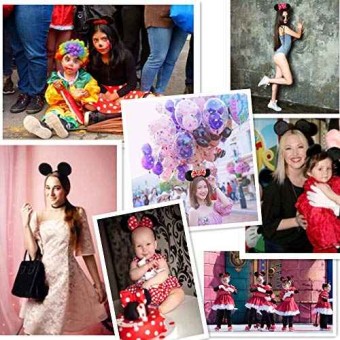 Pack de 12 Diademas de Orejas Ratón Minnie y Mickey