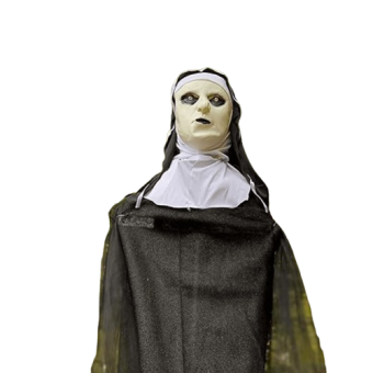 Máscara de Monja Endemoniada para Halloween – Terror Sobrenatural para Adultos