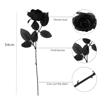 Pack Gótica, Mujer Oscura - Tutú 40cm, Diadema y Rosa Negra