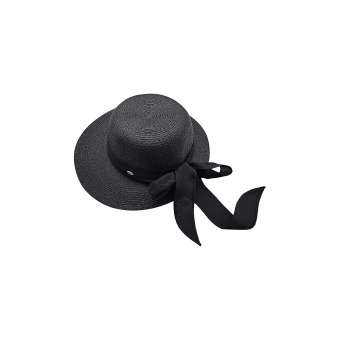 Pamela Visera de Paja para Mujer con Ala Ancha y Lazo Decorativo