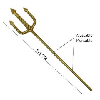 Tridente Neptuno Aquaman para Adulto y Niño