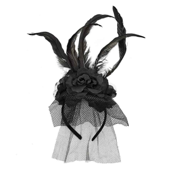 Pack de Tutu de Viuda Mujer- Diadema Elegante para Fiestas y Disfraces