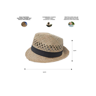 Sombrero Clásico de Paja Unisex – Elegancia Natural para el Sol