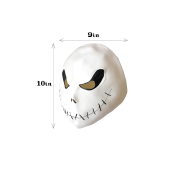 Máscara Jack Skellington Adulto – Látex Inspirada en Pesadilla Antes de Navidad