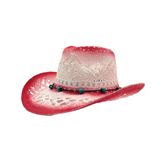 Sombrero de Cowboy/Cowgirl de Paja Vaquero – Estilo Western Unisex para Verano y Fiestas