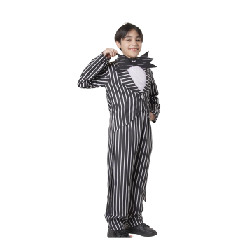 Disfraz Jack Skellington Infantil – Traje Rayado con Pajarita de Murciélago