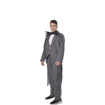 Disfraz Hombre Rayas Terror – Inspirado en Jack Skellington Halloween Carnaval