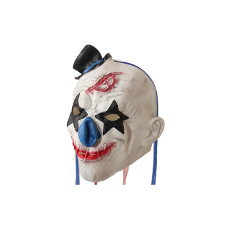 Máscara Payaso Terror Adulto – Látex con Sombrerito y Cintas